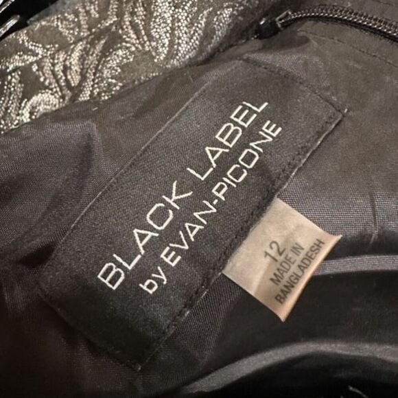 Vintage Y2K Evan Picone Belted Black Label Dress Size 12 Magic Witchy Whimsical - Picture 4 of 14